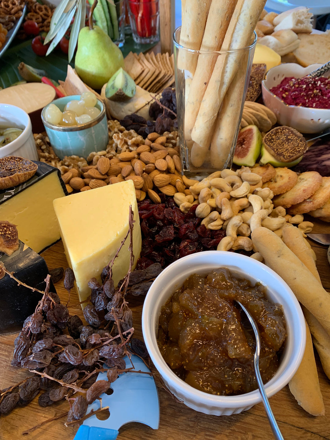 BatchMade fig jam on a grazing table