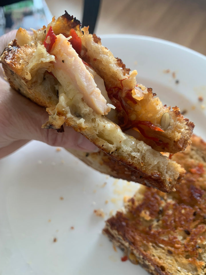 BatchMade toasted sandwich with sweet chilli jam