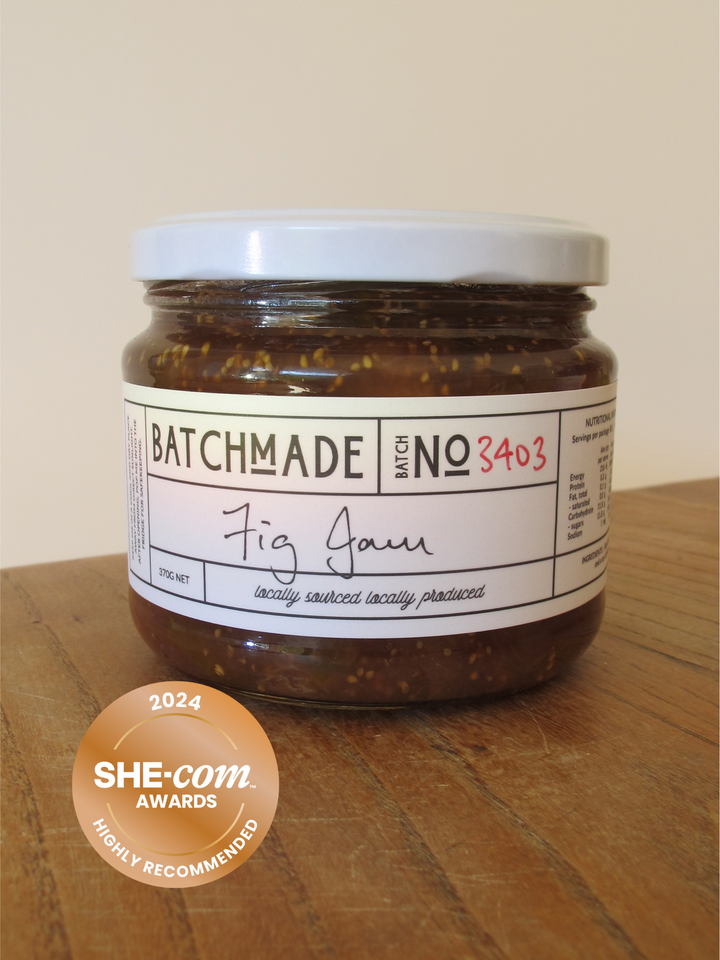 BatchMade fig jam highly recommended award