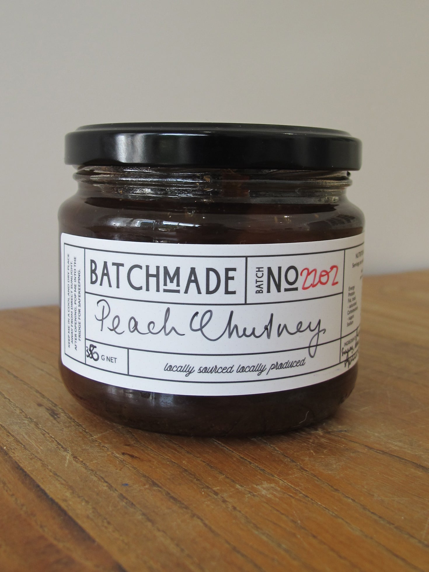 Jar of BatchMade Peach chutney