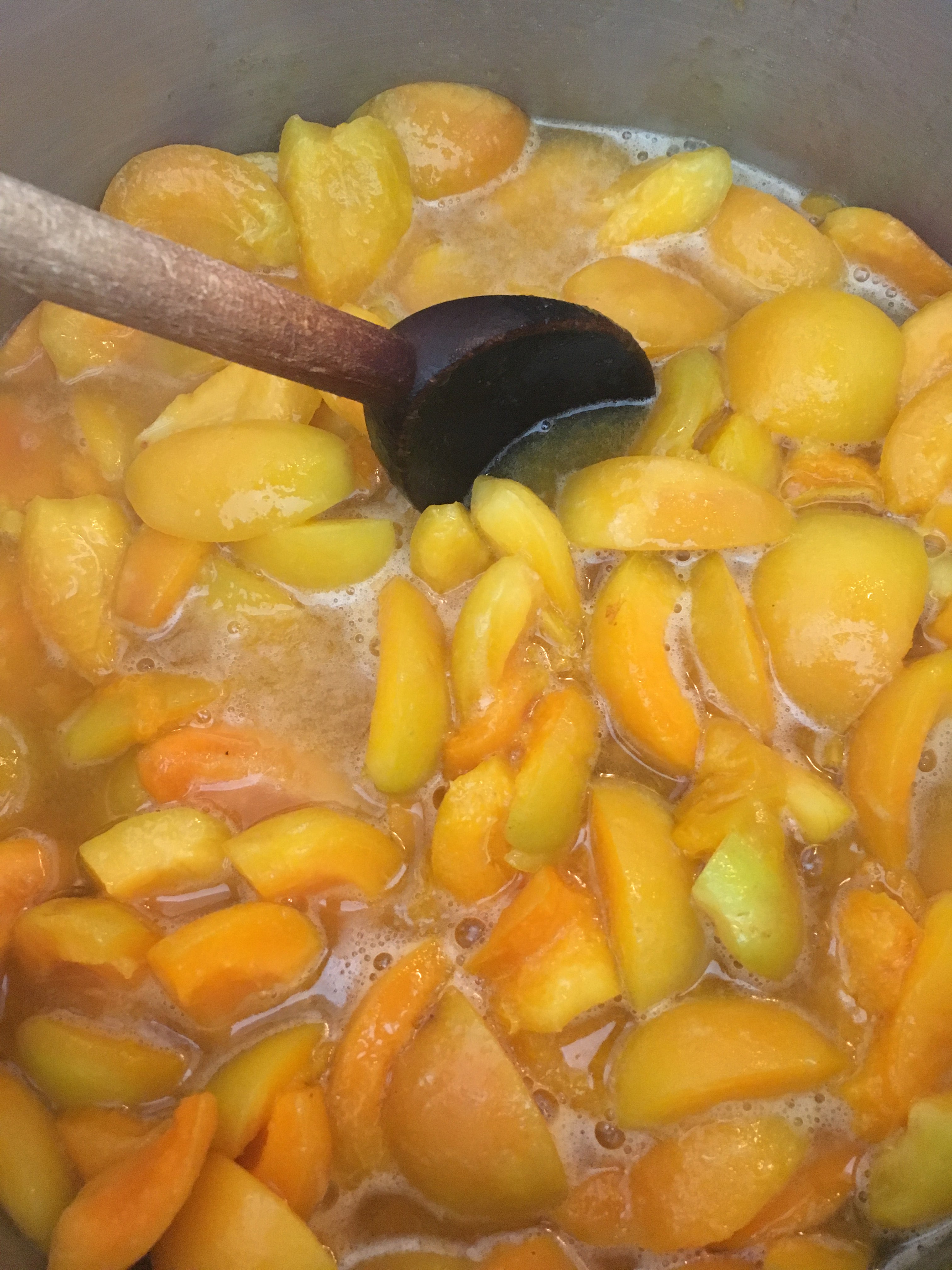 apricot  jam cooking