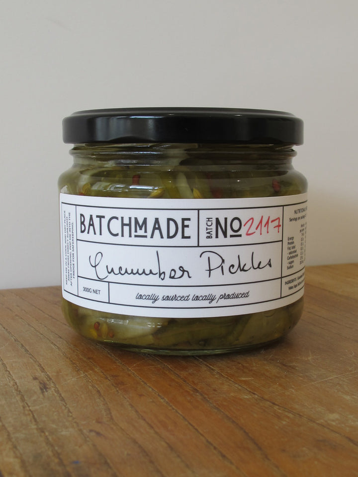 Cucumber pickles jar