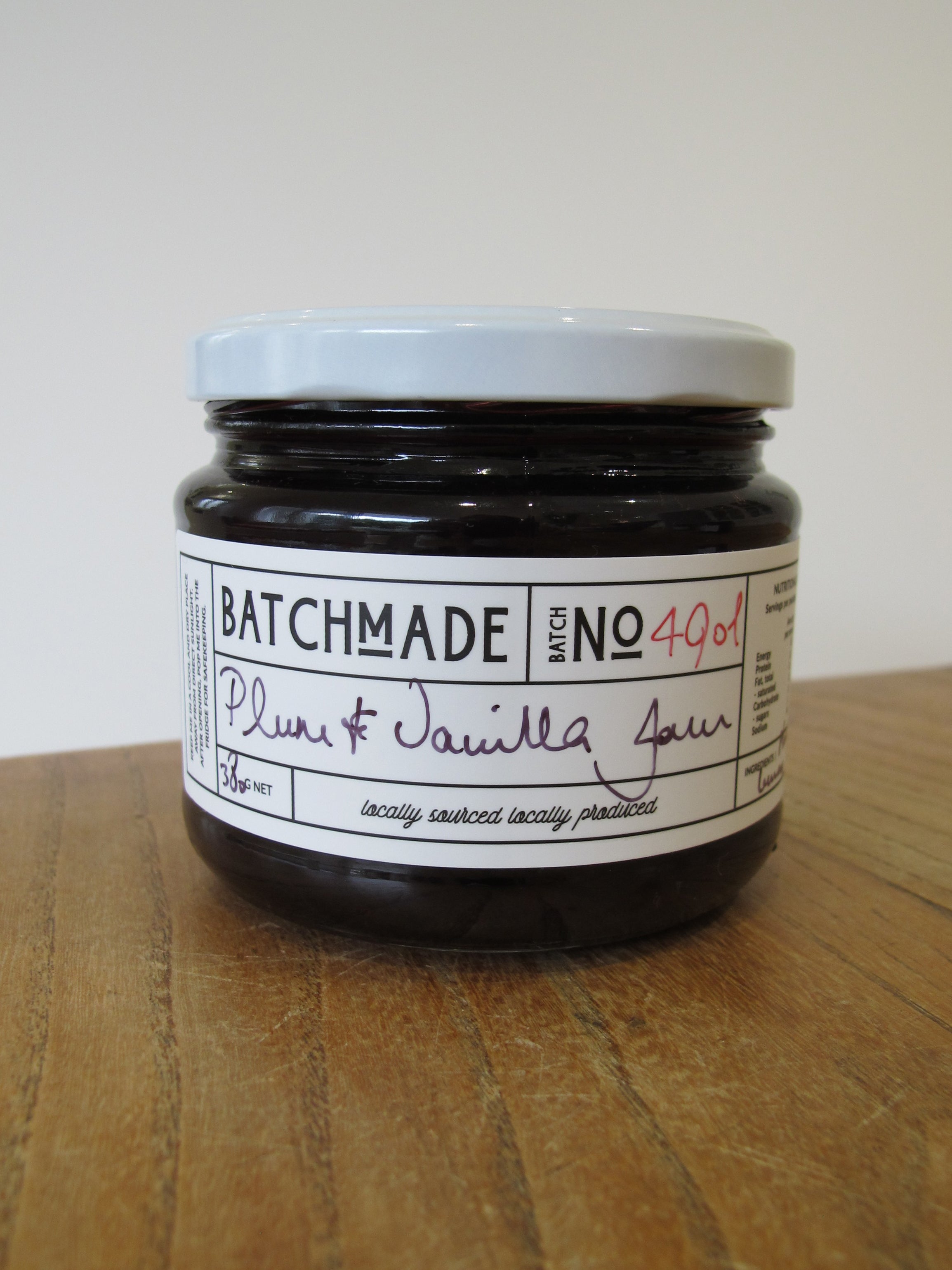 BatchMade plum and vanilla jam